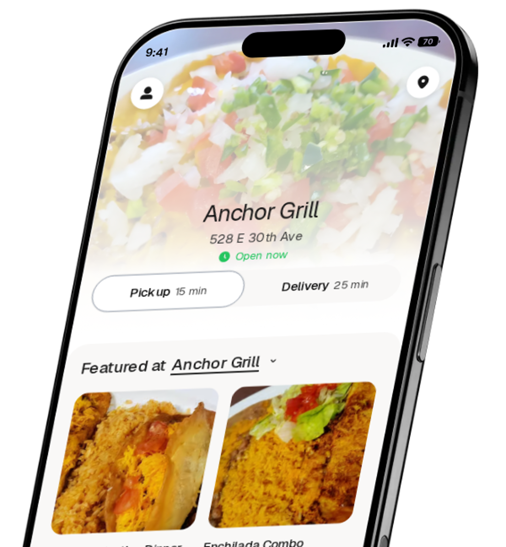 Anchor Grill app preview